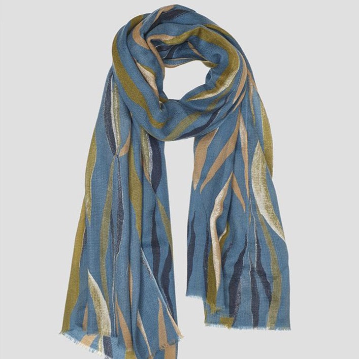 Leaves Cashmere Scarf