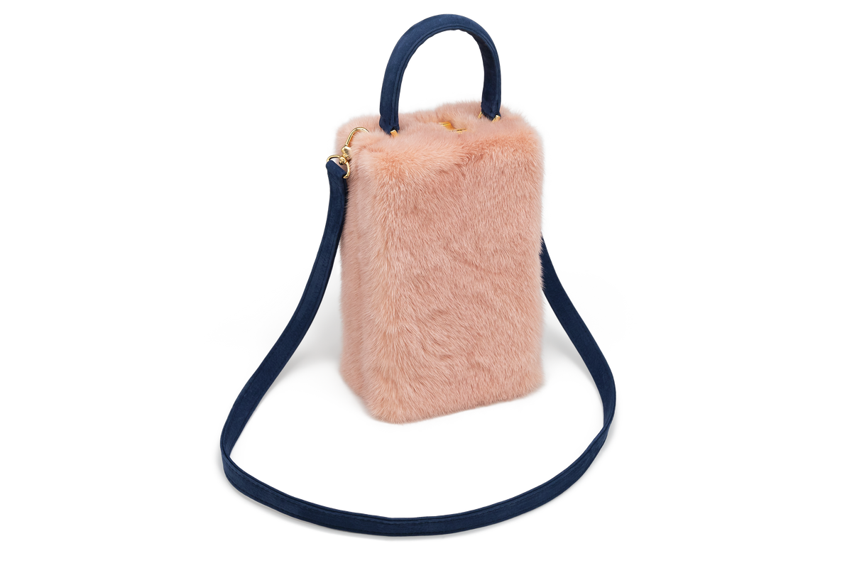 Her Blush Mink and Navy Handbag